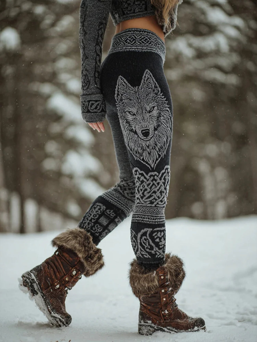 Kvinders leggings i vikinge-stil