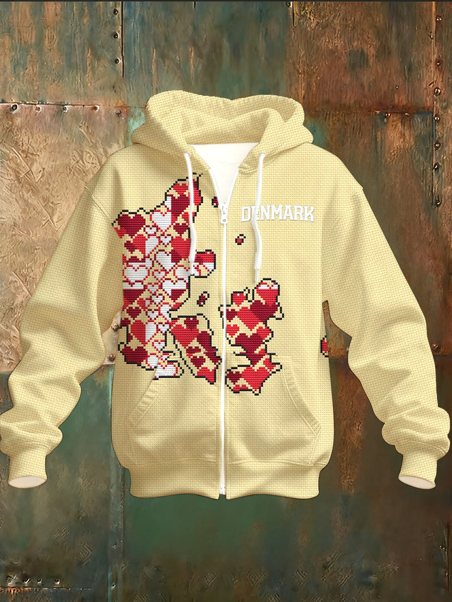 Mænds dansk Tryk Hoodies