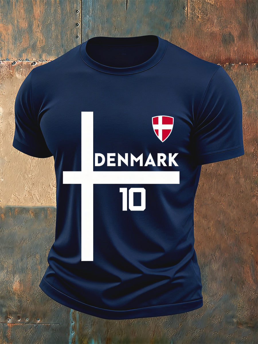 Mænds Casual Loose-Fit besætning hals korte ærme T-shirt