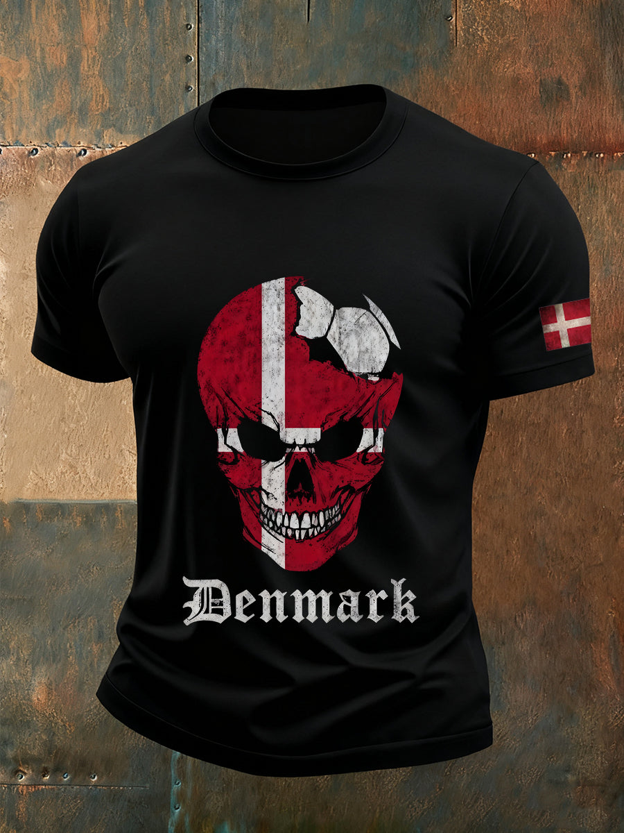 Mænds Casual Loose-Fit besætning hals korte ærme T-shirt