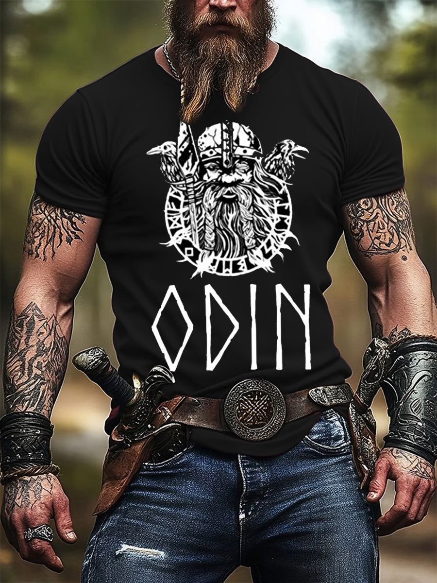 Mænds Odin & Ravn Print T - Skjorte