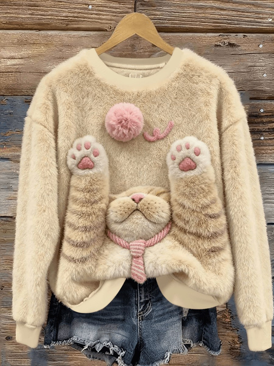 Kvinders søde dyr kunst Flannel Hoodie Flannel