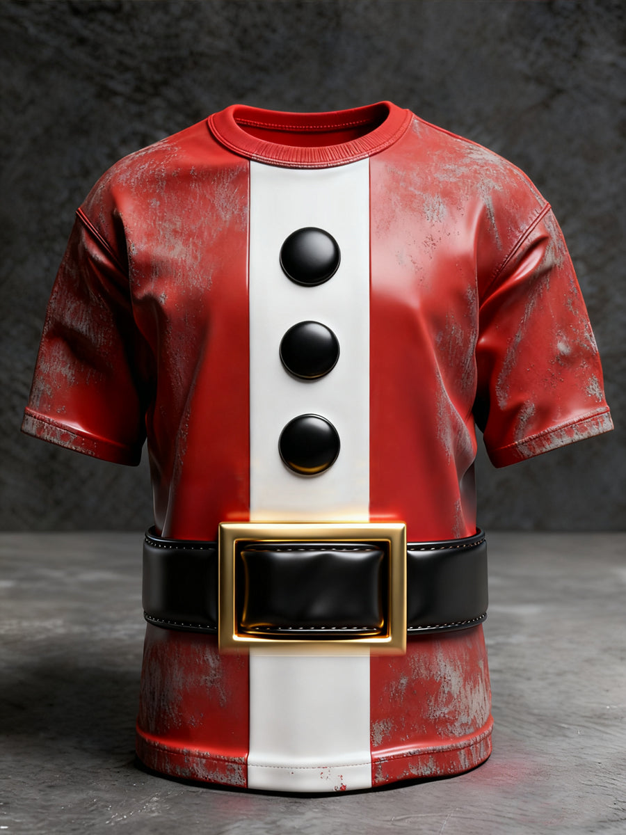 Sjov jul Santa Belt Casual T-shirt