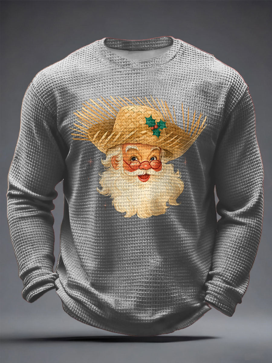 Mænds Puerto Rico trykte vaffel topper