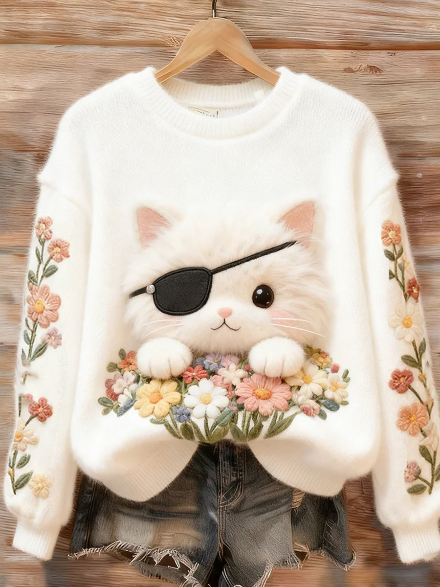 Kvinders Retro Animal Art Print Casual Flannel øverst