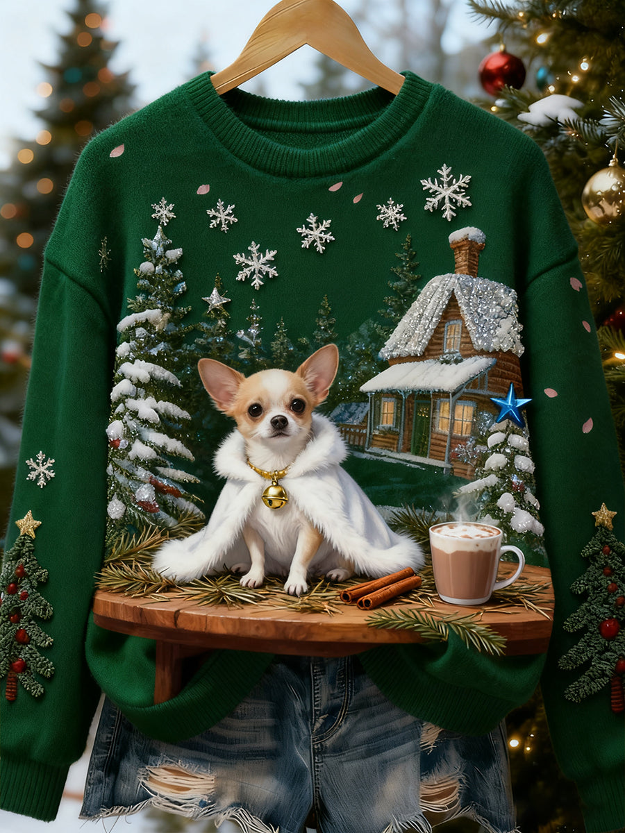 Kvinders Retro Animal Art Print Casual Flannel øverst