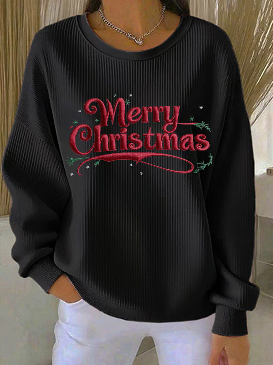 Kvinders jul Print Casual Sweatshirt