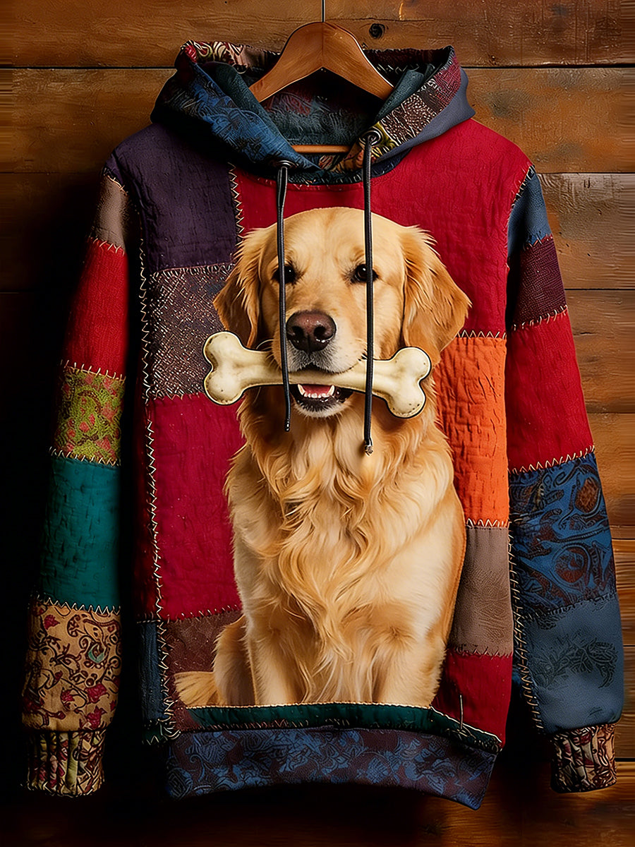 Unisex Retro Animal Art Print Komfortabel Casual Sweatshirt