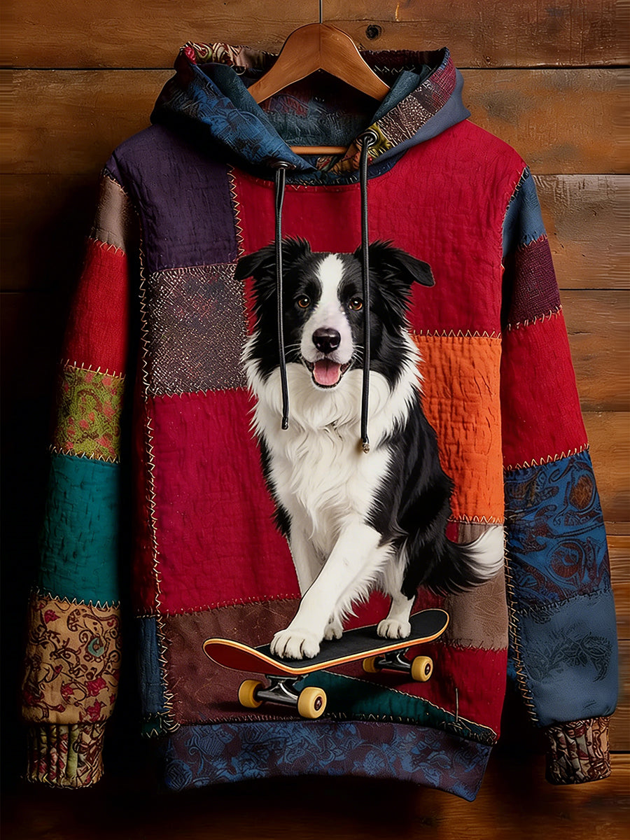 Unisex Retro Animal Art Print Komfortabel Casual Sweatshirt