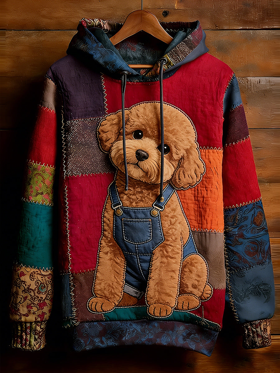 Unisex Retro Animal Art Print Komfortabel Casual Sweatshirt