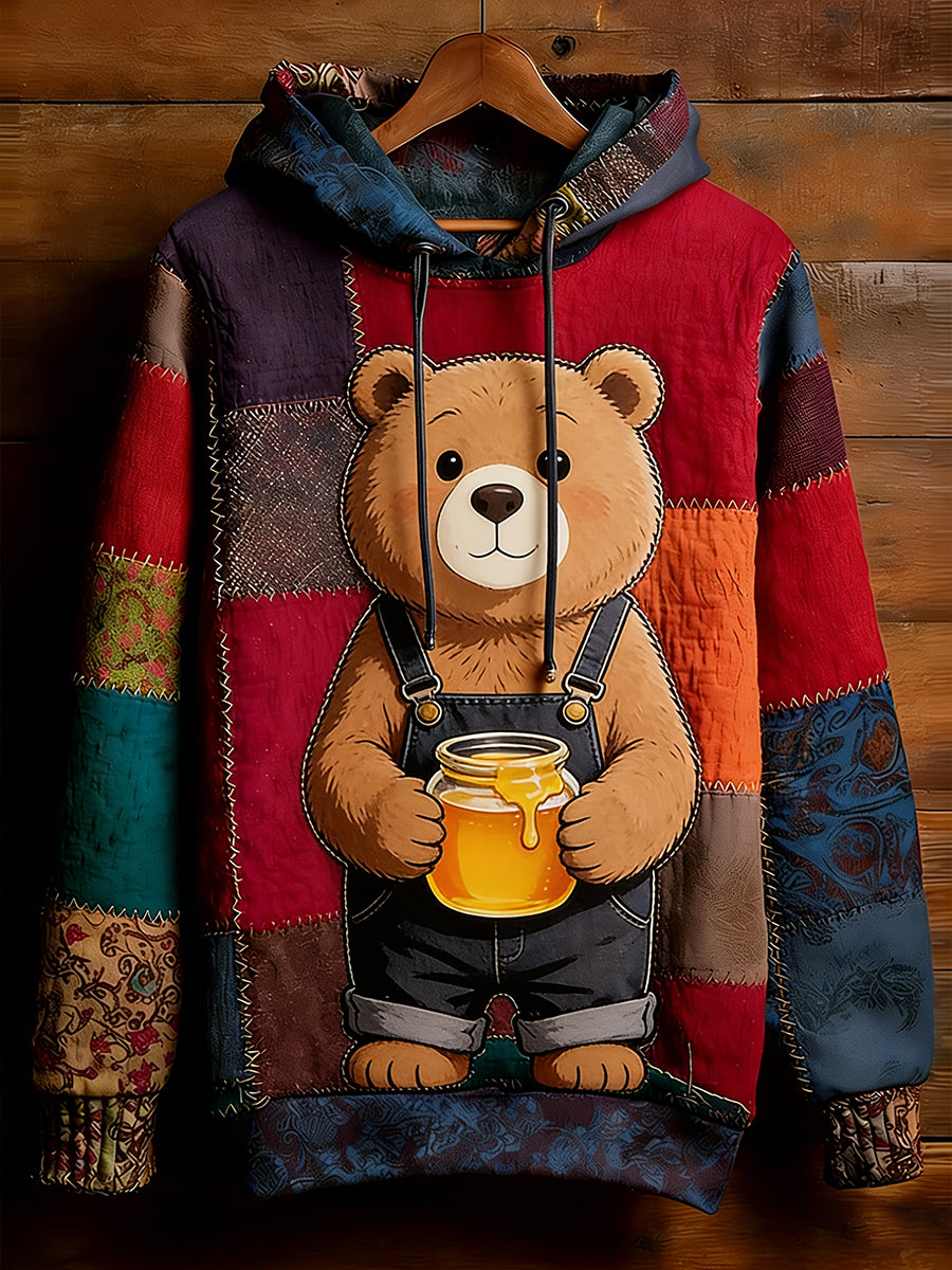 Unisex Retro Animal Art Print Komfortabel Casual Sweatshirt