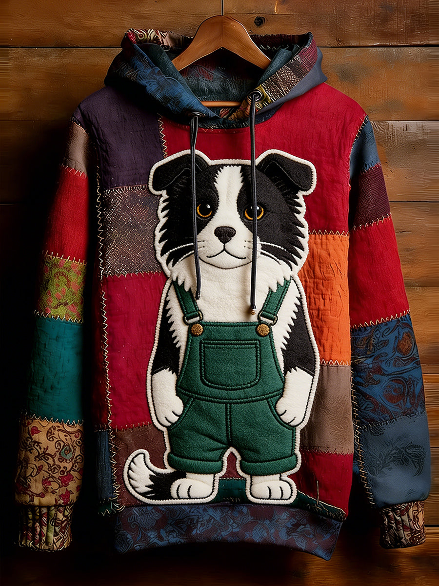 Unisex Retro Animal Art Print Komfortabel Casual Sweatshirt