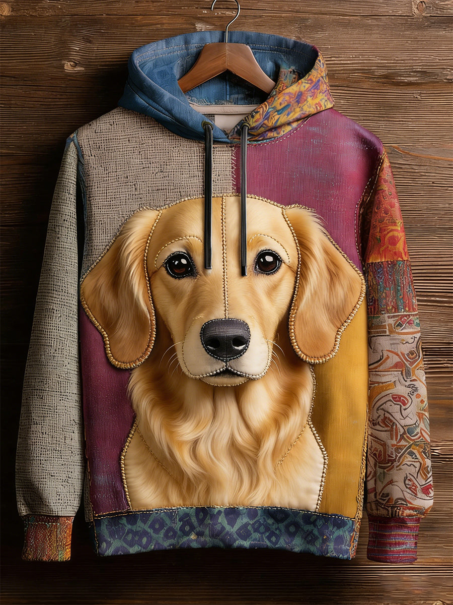 Unisex Retro Animal Art Print Komfortabel Casual Sweatshirt