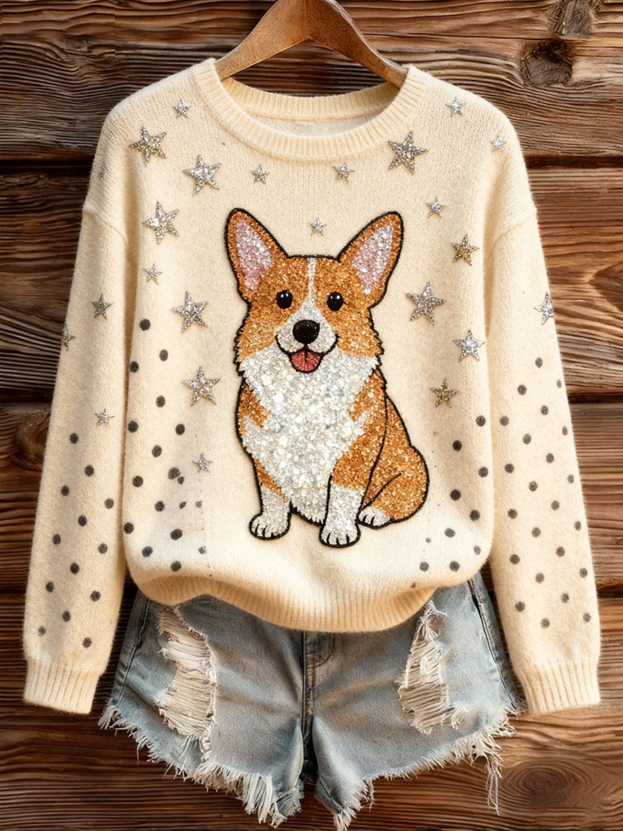 Kvinders Corgi hunde topper