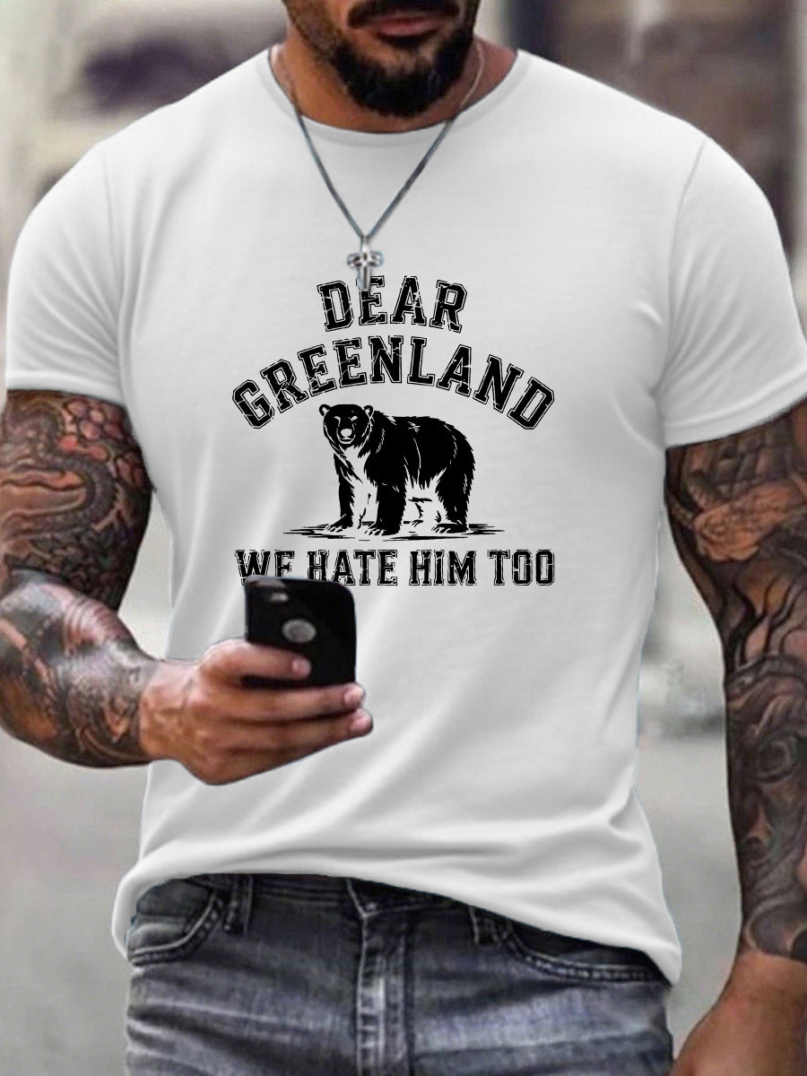 Mænds Grønland T-shirte