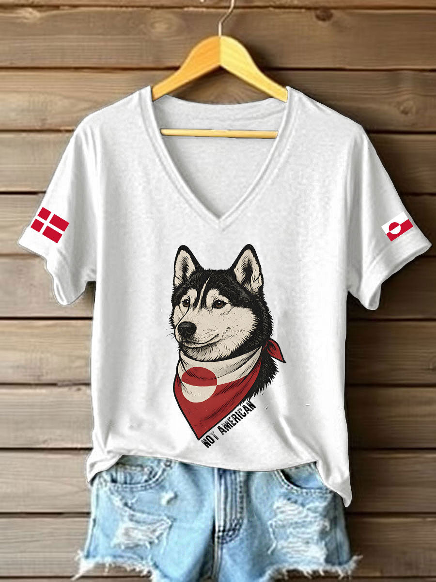 Kvinder Grønland Hund T-shirt