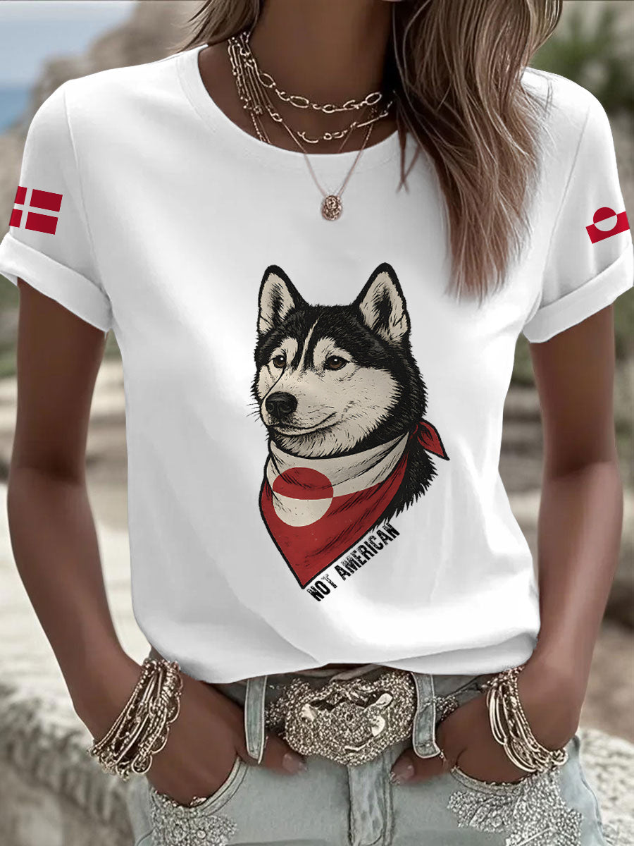Kvinder Grønland Hund T-shirt