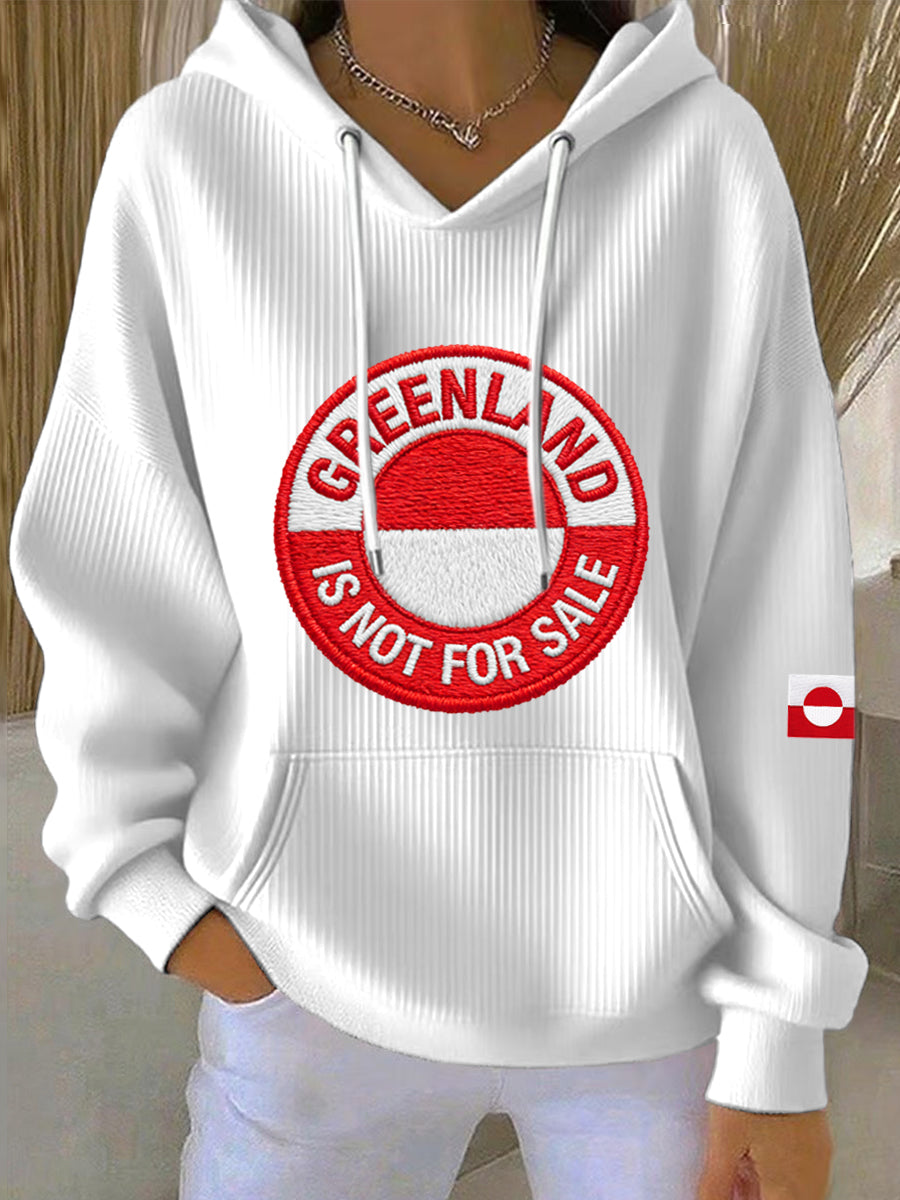 Kvinder Grønland er ikke til salg Broderi mønster hætteri