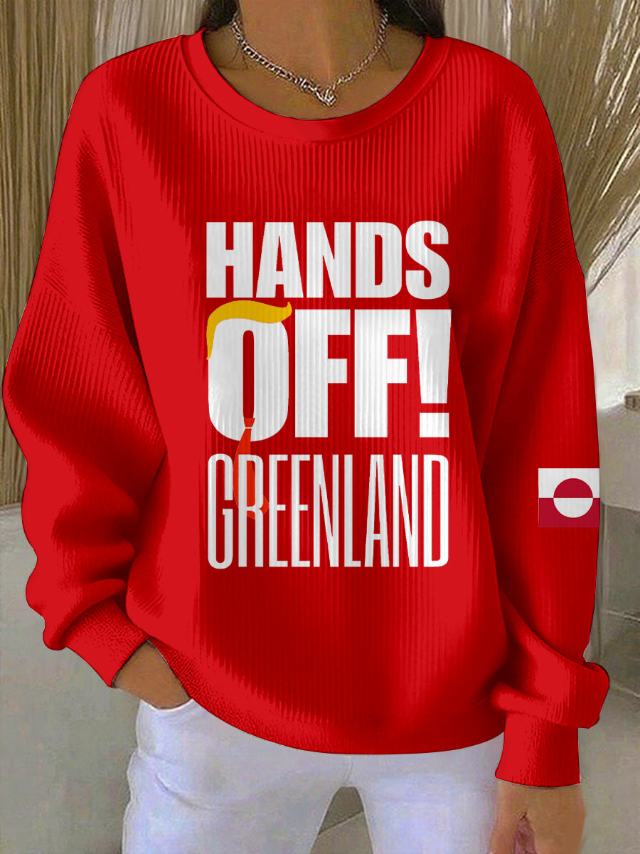 Kvinders hænder fra Grønland Print Sweatshirt