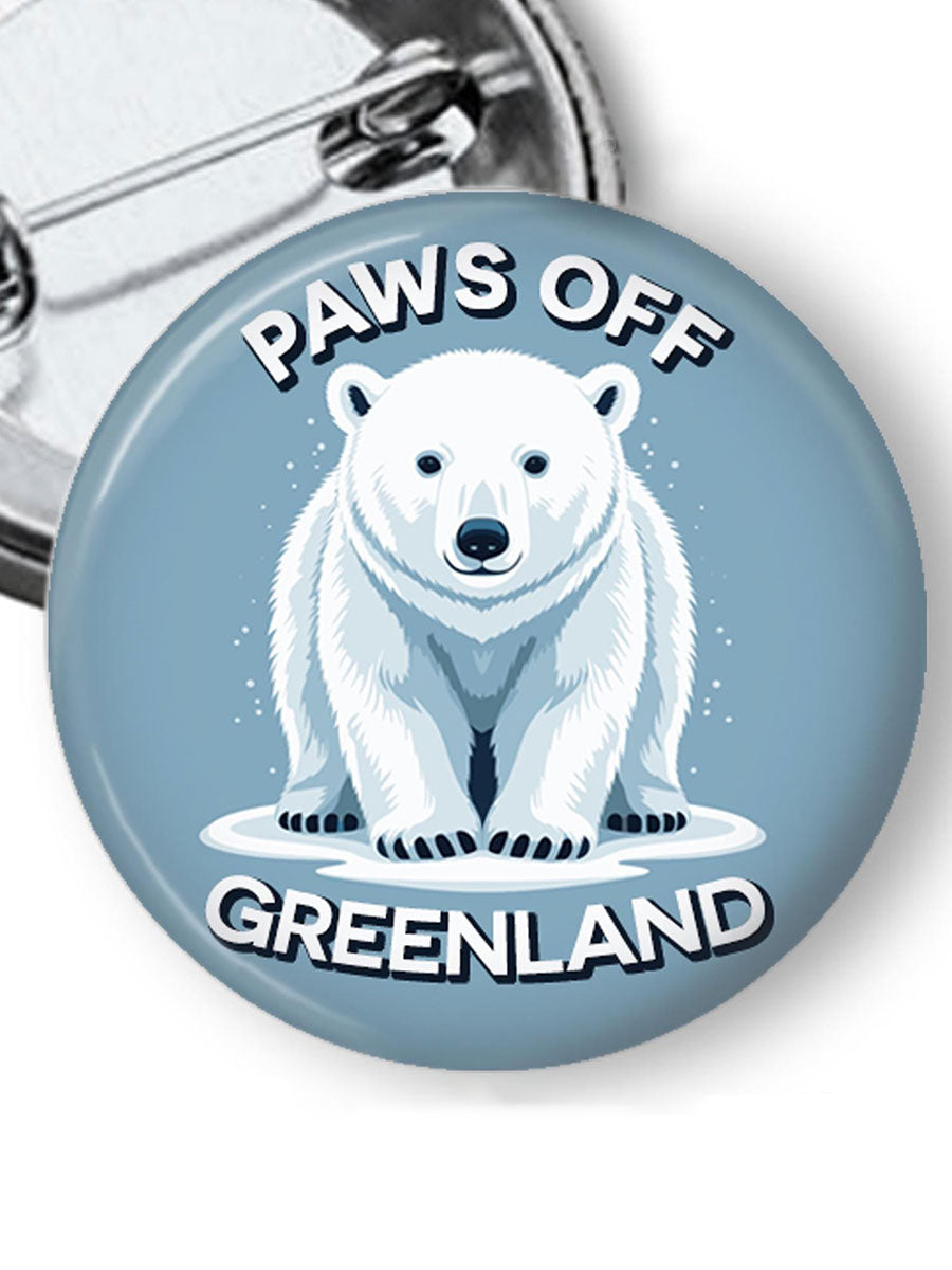 Knappen af Grønland Pinback-knapen
