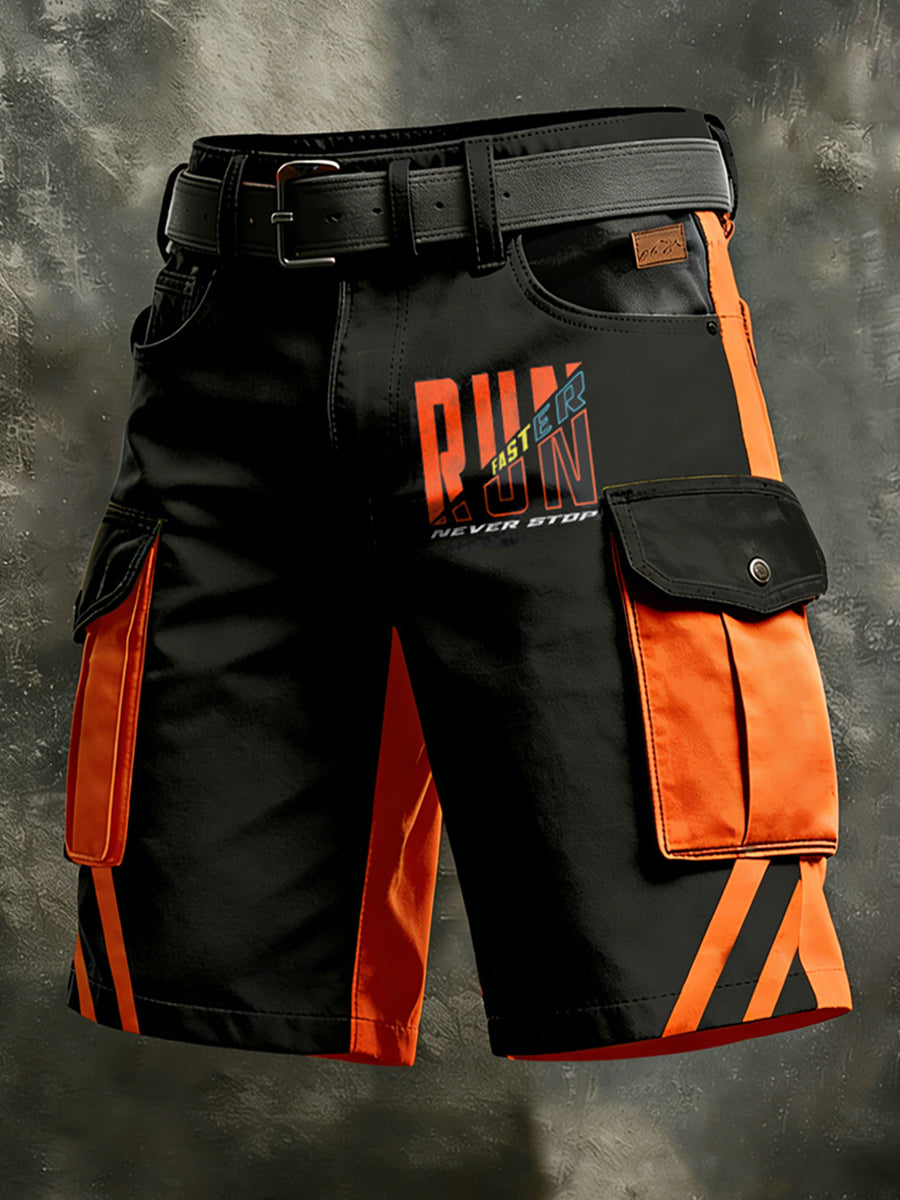 Mænds retro ferie business kunstprint afslappede shorts
