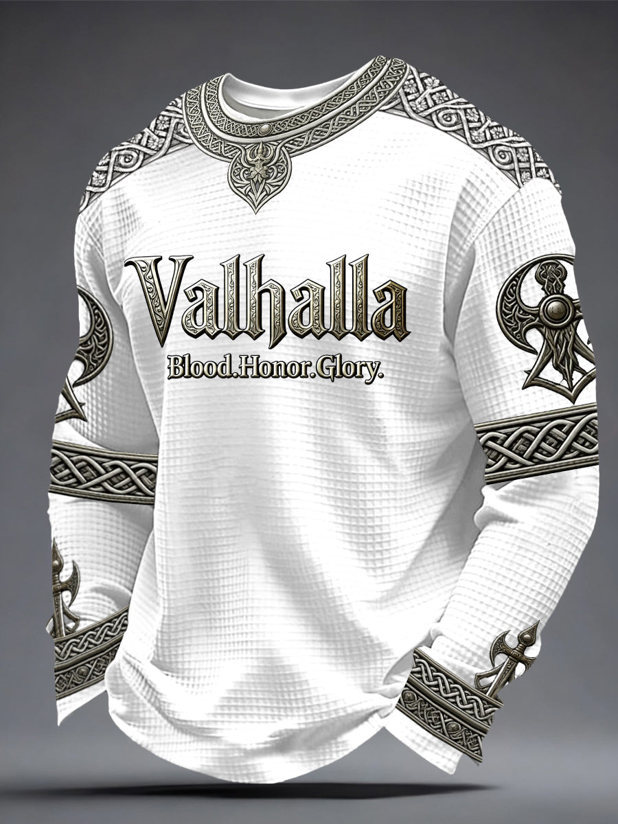 Herrer Viking-stil Valhalla Waffle Top