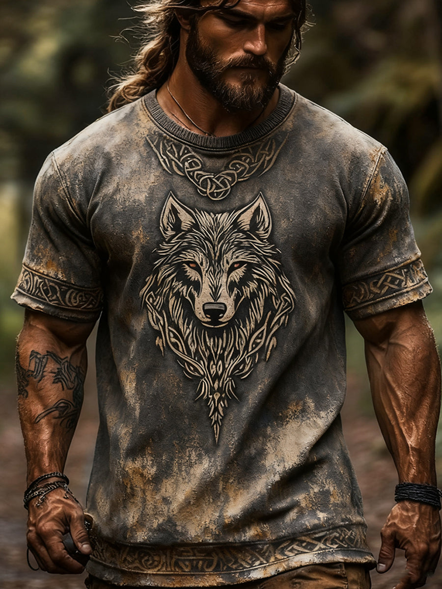 Mænds vikinget-shirt