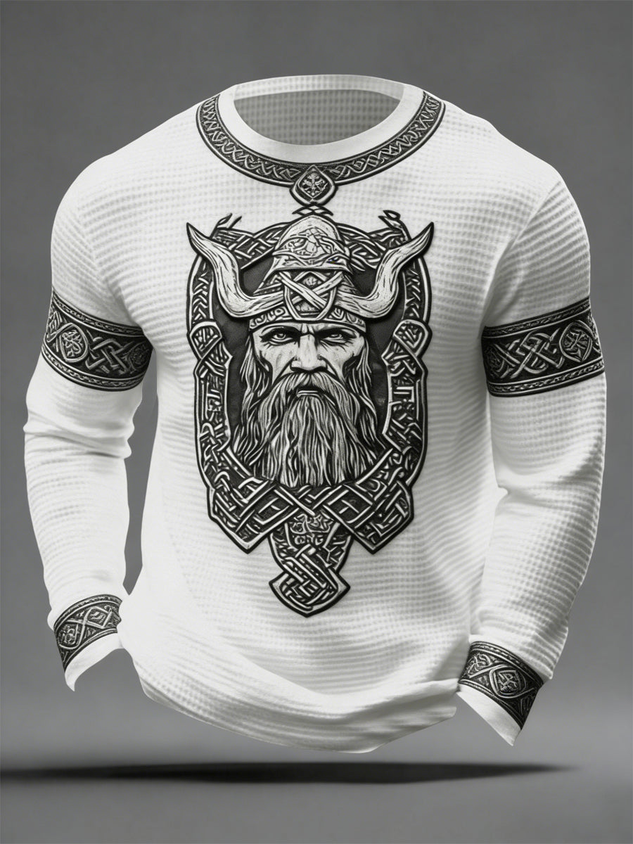 Mænds vikinge-stil vaffel toppen af mænd