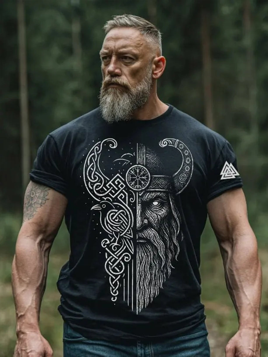 Mænds vikinget-shirt