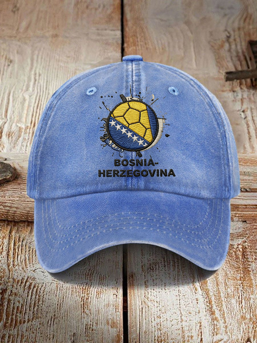 Unisex Bosnien ZMAJEVI Fodboldfan Print Hat