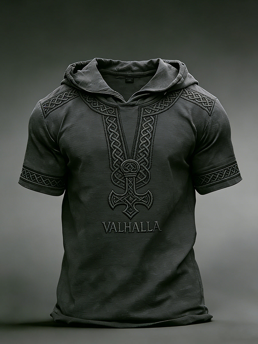 Herrens Viking Hoodie T-shirt