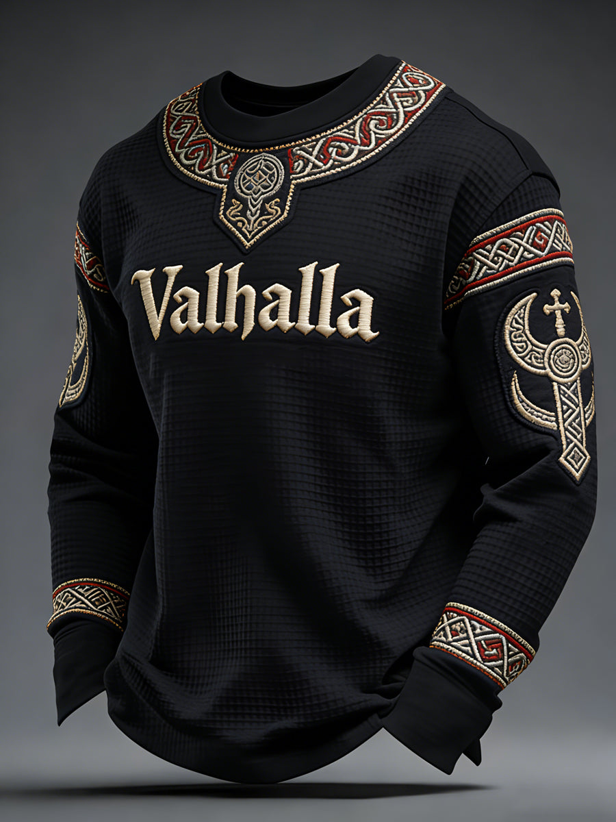 Herre Viking-inspireret Valhalla Waffle Top