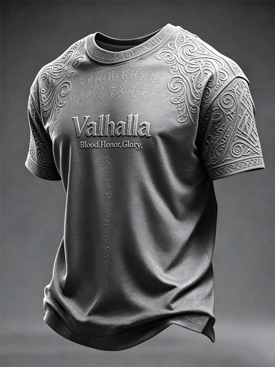 Mænds Valhalla T-shirt med print
