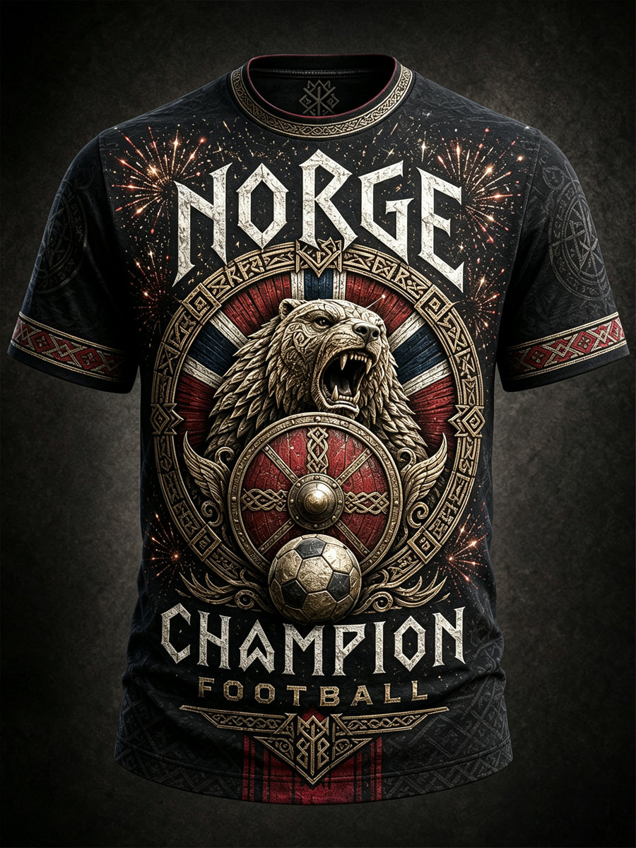 Herrer Norgesdagen minne- kunsttrykk T-skjorte