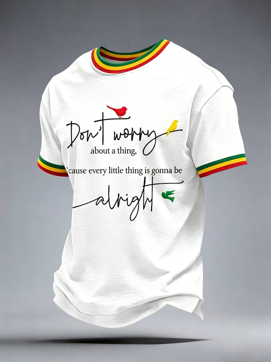 Reggae-musik T-shirt til mænd