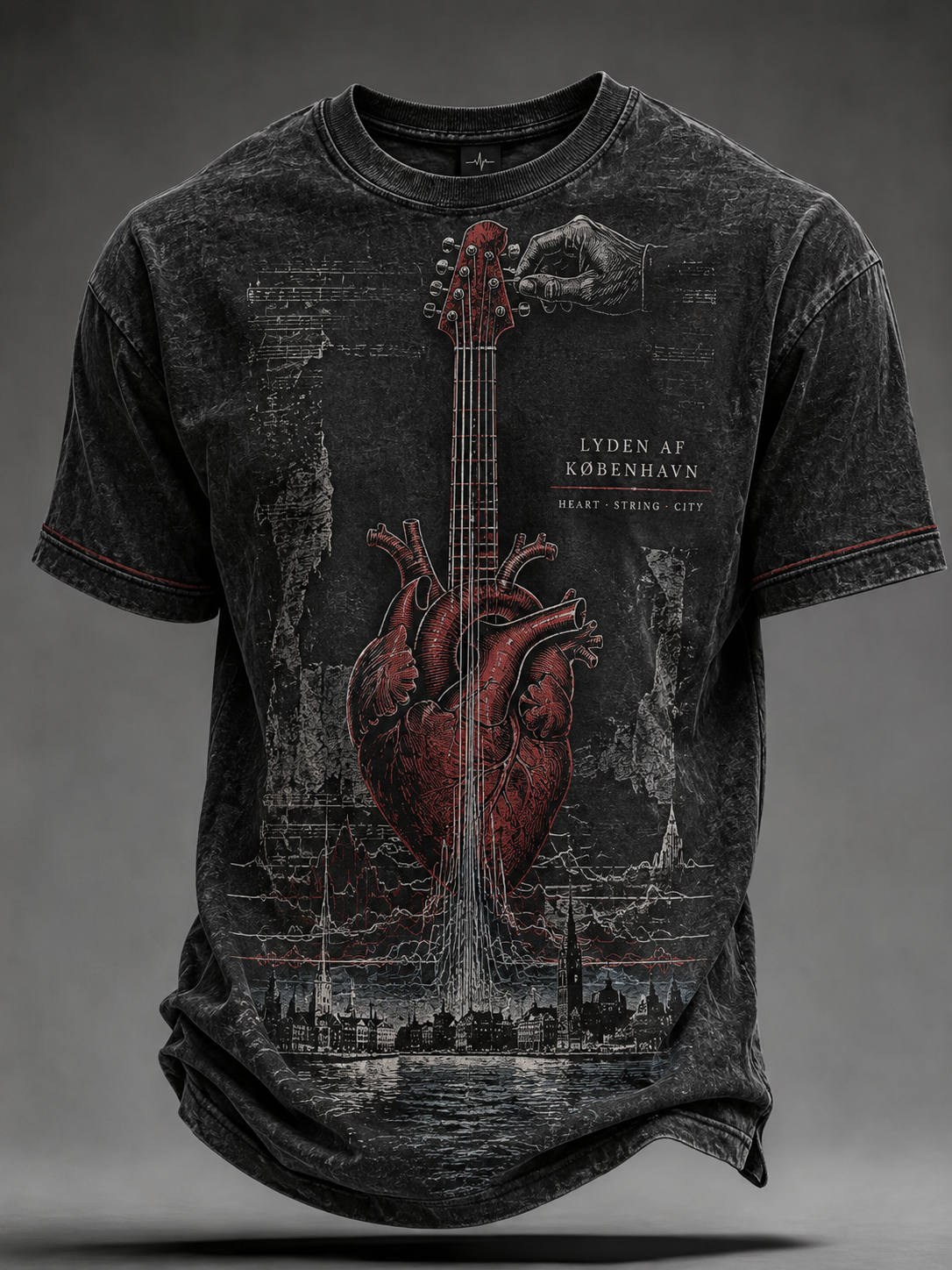 Dansk jazz t-shirt med korte ærmer til mænd