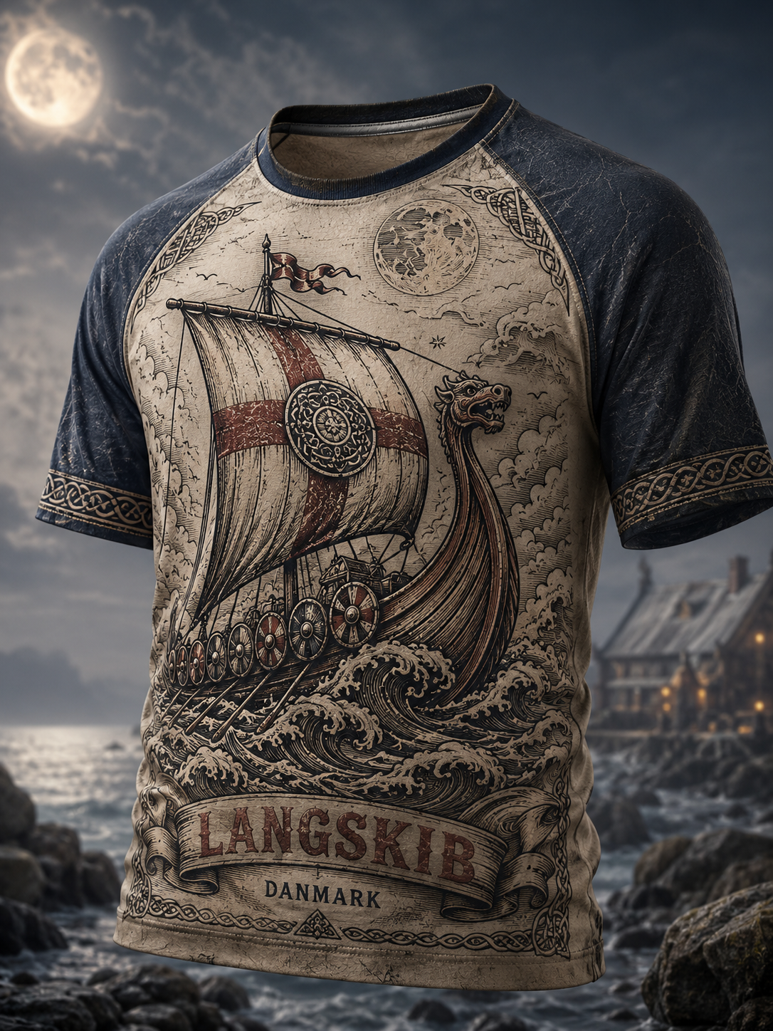 Herrens danske vikinger Kort ærme T-shirt