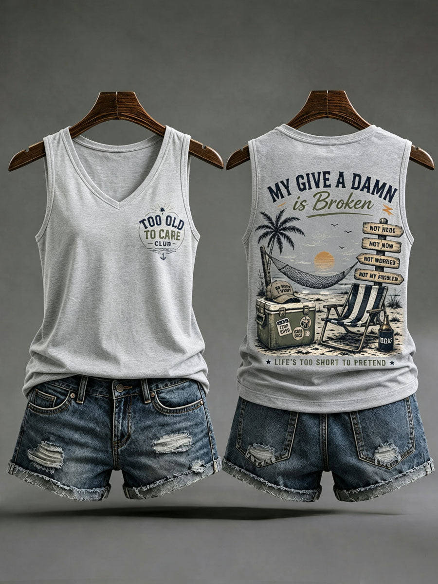 Kvindernes 'min bekymrer sig i stykker' tanktopper