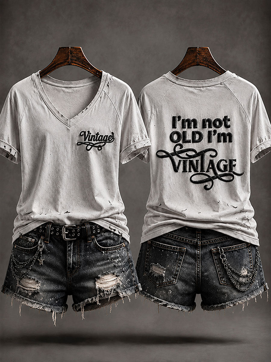 "Jeg er ikke gammel, jeg er Vintage" Casual T-shirt