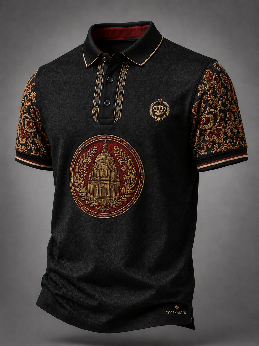 Royal Denmark-herreshirt med korte ærmer