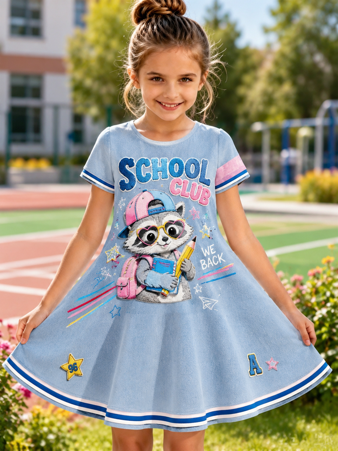 Tilbage-til-skole sæson Art Print Casual Dress