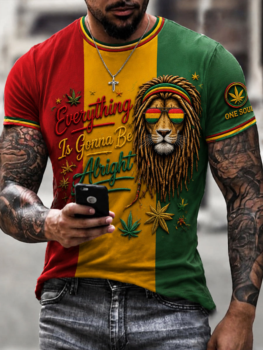 Casual T-shirt til Retro Reggae musikfans