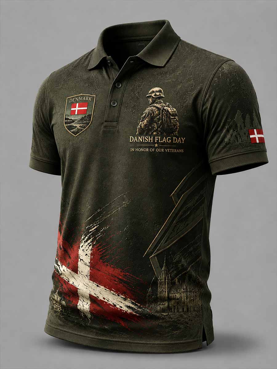 Herrepolo med militær mindeprint fra Danmark