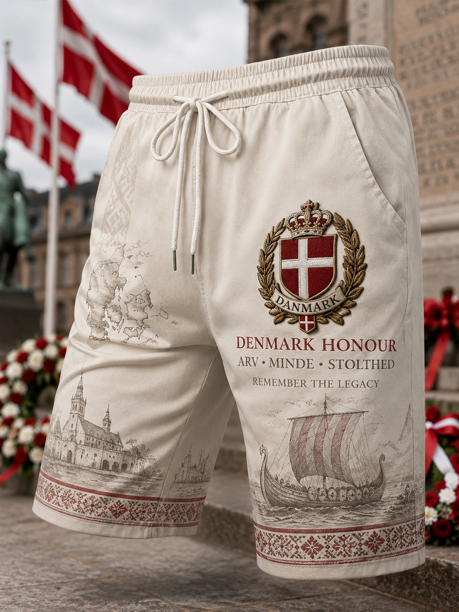 Mænds patriotisk hædersprint afslappede shorts