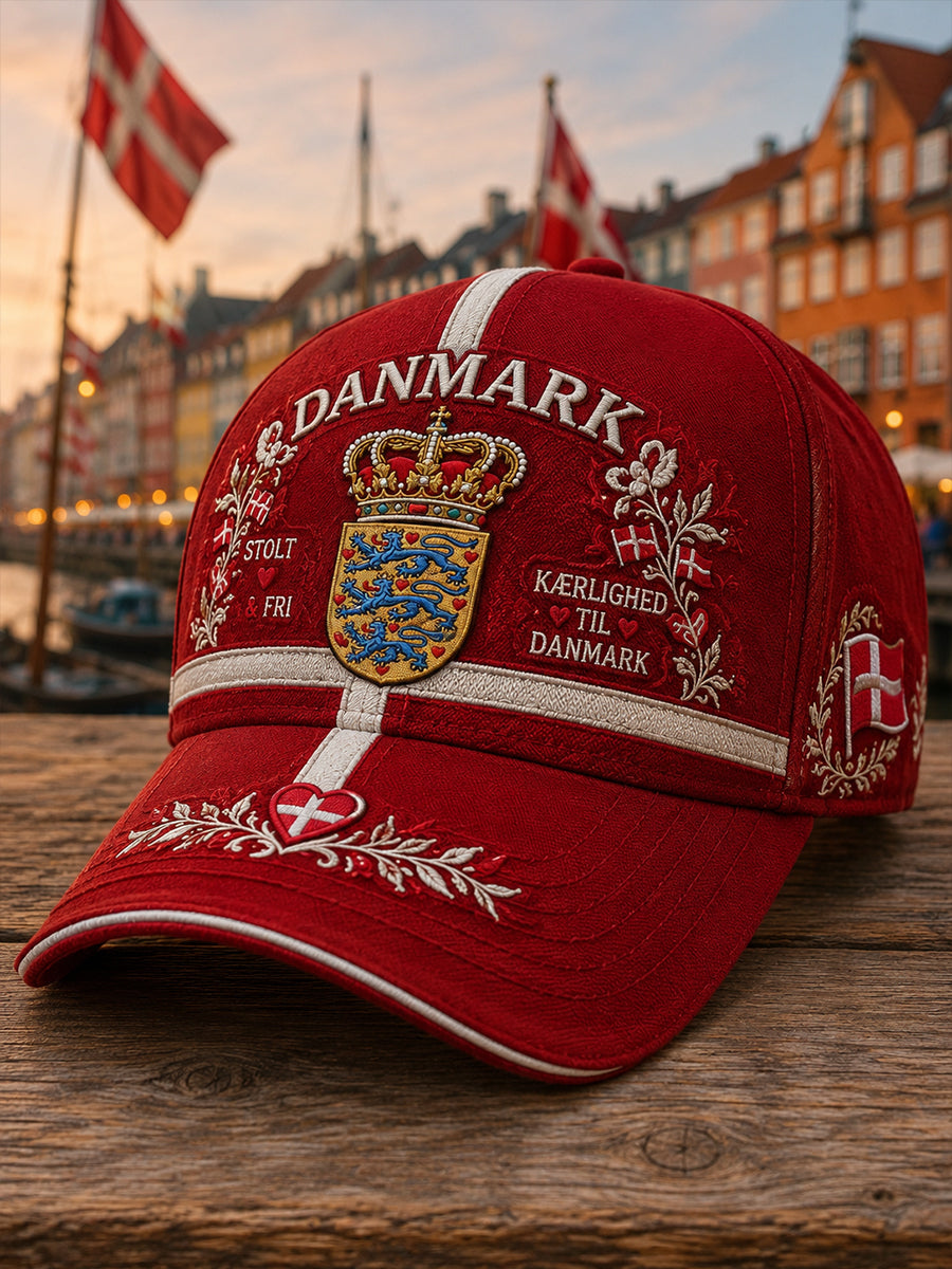Hat med patriotisk hædersmærke-tryk