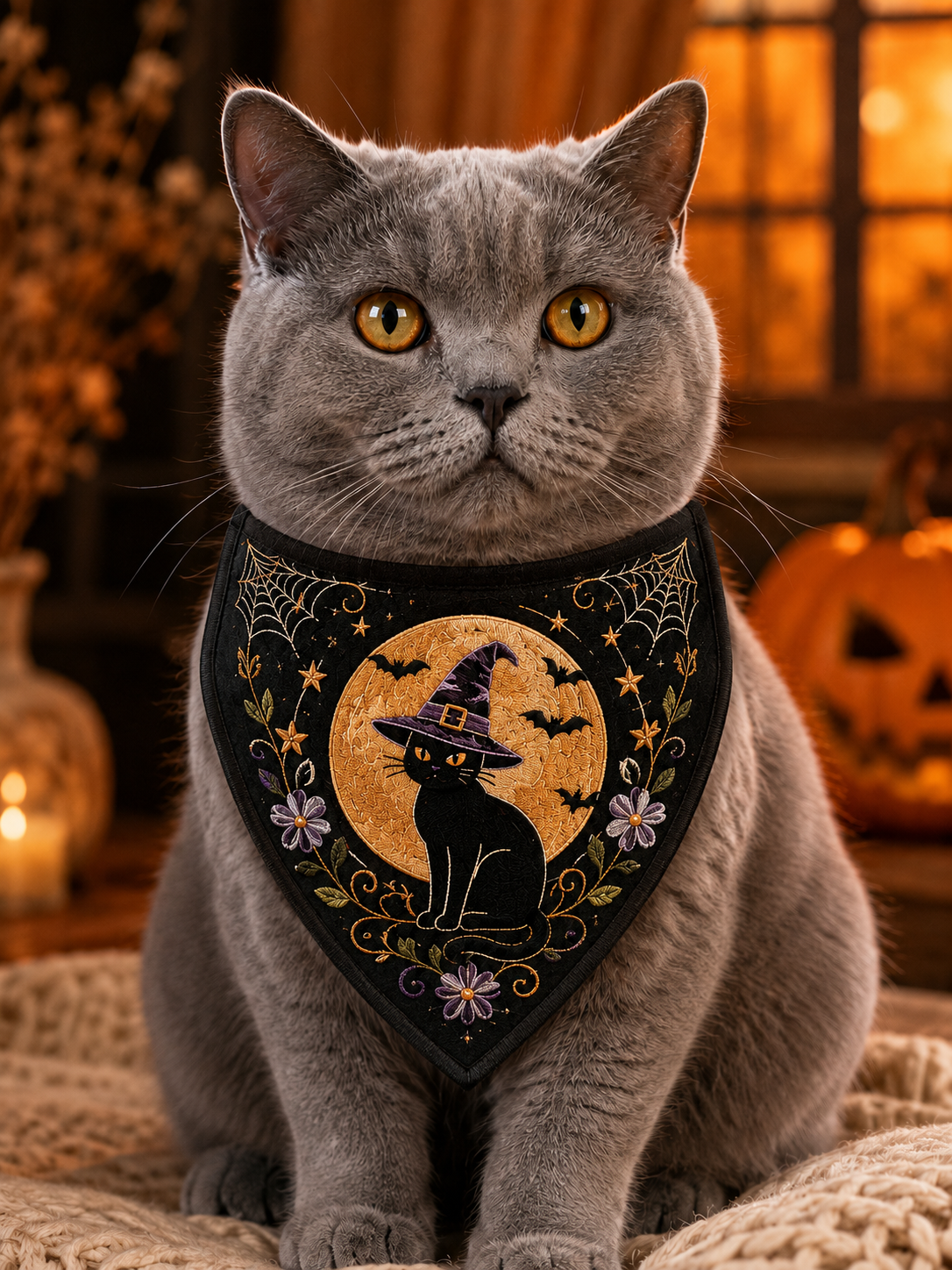 Kæledyrs Halloween trekantsscarf