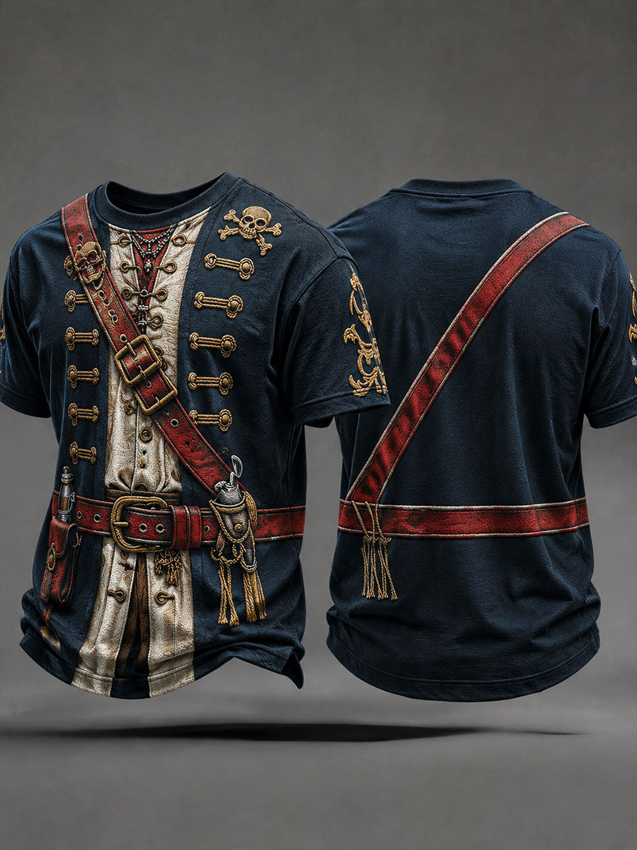 Mænds piratprint T-shirts