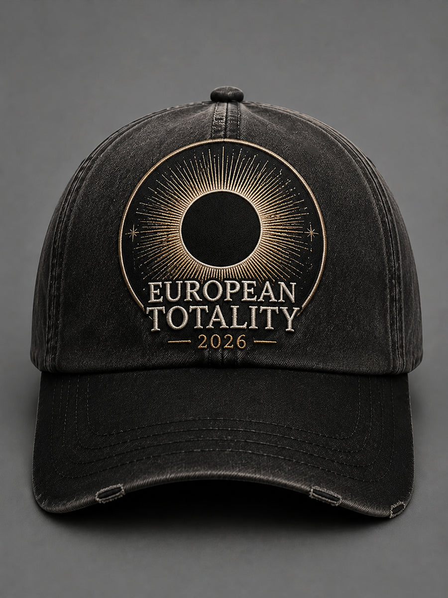 Unisex European Solar Eclipse Retro Baseball Cape