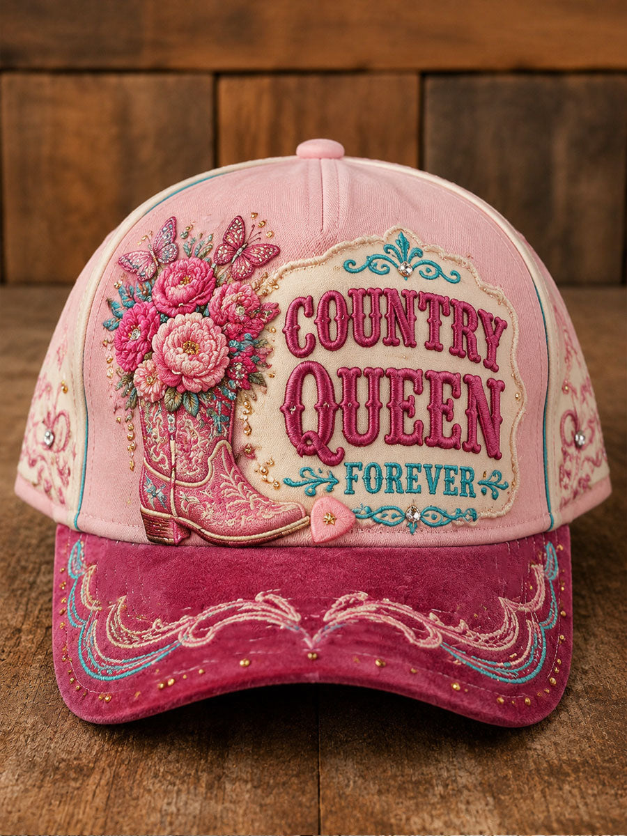 Unisex Rip Country musik elsker dronning af landet trykte hatt