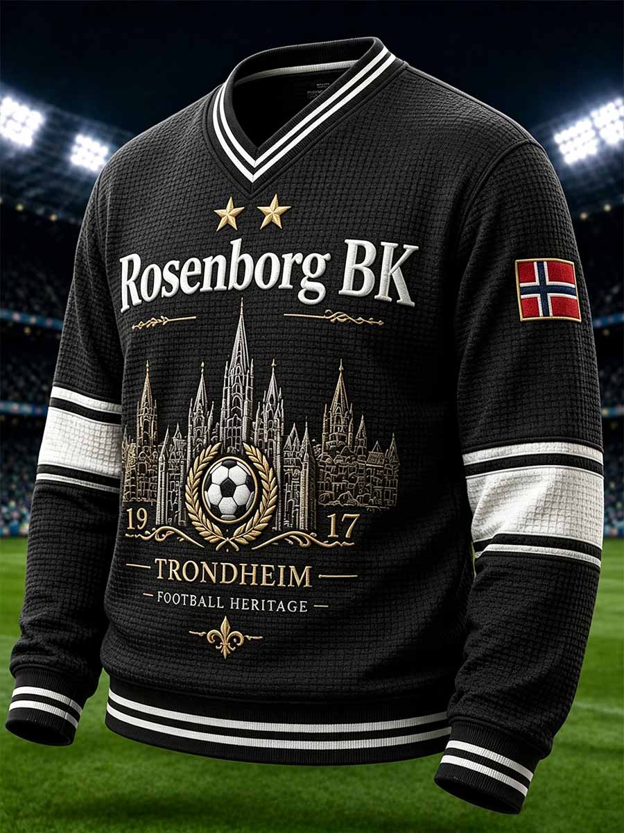Herrers retro RBK-fotballtrøje med trykk